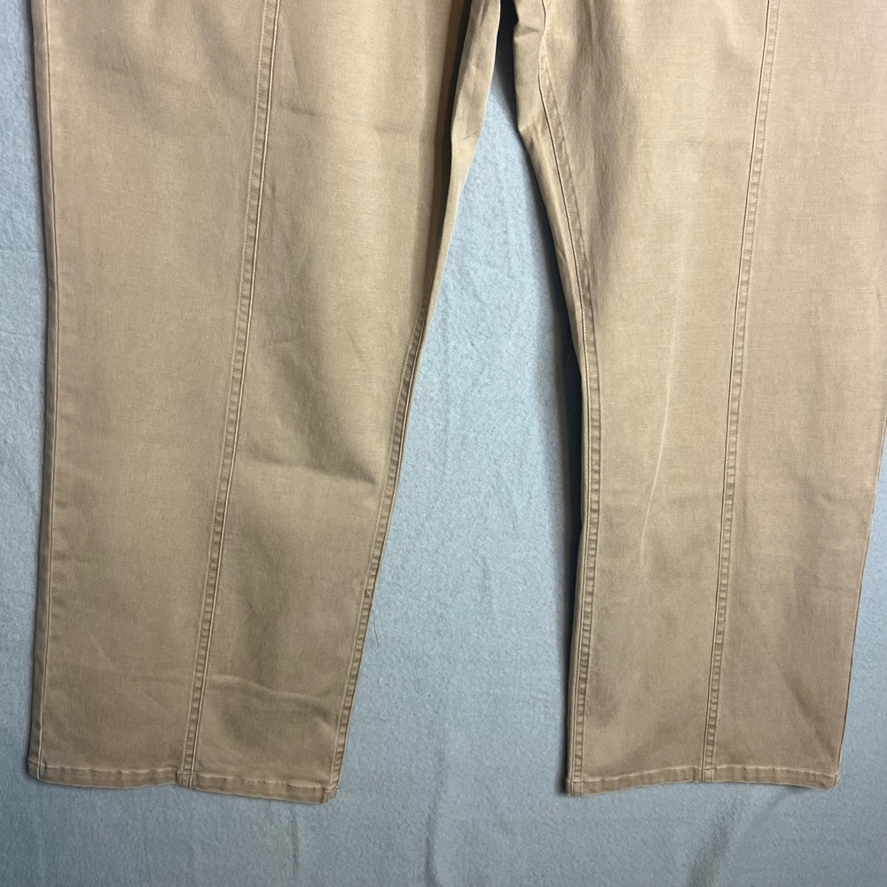 KanCan Khaki Ankle Pants Size 16 Tan Straight Leg Casual Utility Pockets - Picture 5 of 7